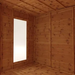 Waltons 8 X 8 Wooden Shiplap Tongue And Groove Premier Corner Summerhouse Garden Room -Garden Central Sales Store SI 003 001 0038 8x8 Premium Corner Summerhouse Studio Detail002