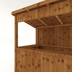 Waltons 6' X 4' Pressure Treated Garden Bar -Garden Central Sales Store SI 003 001 0077 4x6 PT Outdoor Bar Detail003