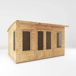 Waltons 12 X 8 Premium Shiplap Tongue And Groove Helios Curved Roof Wooden Garden Summerhouse -Garden Central Sales Store SI 003 001 0089 12x8 Helios Summerhouse MainDC