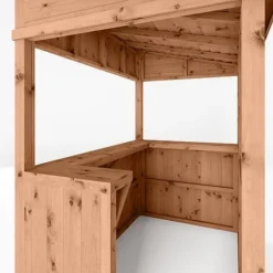 Waltons 9' X 4' Premium Pressure Treated Garden Bar - 2 Styles Available -Garden Central Sales Store SI 003 001 0092 Pressure Treated Pent 4x6 Bar Detail0021