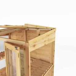 Waltons 6 X 3 Traditional Wooden Tall Wall Victorian Mini Greenhouse Potting Shed -Garden Central Sales Store SI 004 001 0023 6x3 Traditional Tall Wall Greenhouse Detail003