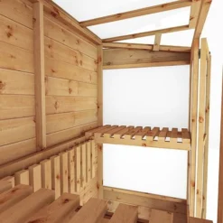 Waltons 6 X 3 Traditional Wooden Tall Wall Victorian Mini Greenhouse Potting Shed -Garden Central Sales Store SI 004 001 0023 6x3 Traditional Tall Wall Greenhouse Detail004