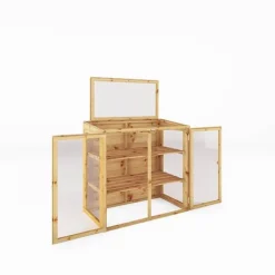 Waltons 4 X 2 Traditional Wooden Mini Greenhouse Potting Shed -Garden Central Sales Store SI 004 001 0028 DT 4x2 Mini Greenhouse MainDO