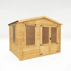 Waltons 2.6m X 3.3m 19mm Log Cabin -Garden Central Sales Store SI 006 001 0021 2.6mx3.3m Log Cabin 19mm StudioDC