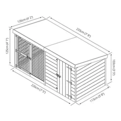 Waltons 8' X 4' Dog Run And Kennel -Garden Central Sales Store SI 010 001 0002 300dpi 11