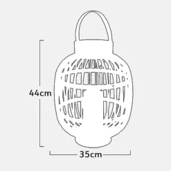 Idooka Large Chrome Solar Lantern -Garden Central Sales Store SOLAR LANTERNS.LARGE .Silhouette