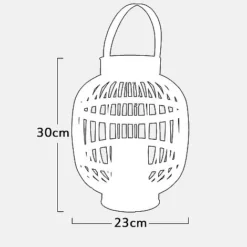 Idooka Large Chrome Solar Lantern -Garden Central Sales Store SOLAR LANTERNS.SMALL .Silhouette