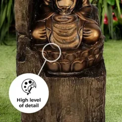 Secluded Buddha LED Garden Water Feature -Garden Central Sales Store Seculded buddha edit3