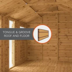 Waltons 7 X 7 Wooden Outdoor Shiplap Tongue And Groove Premier Corner Garden Summerhouse 19 Waltons 7 X 7 Wooden Outdoor Shiplap Tongue And Groove Premier Corner Garden Summerhouse -Garden Central Sales Store Sheds Tongue and Groove Roof and Floor Waltons