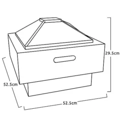 Idooka Stone Effect Fire Pit & BBQ -Garden Central Sales Store Silhouette12