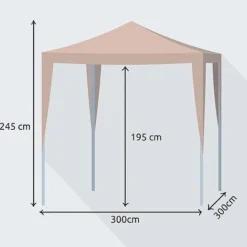Idooka Pop Up Gazebos- Freestanding Awnings & Canopies & Party Tents -Garden Central Sales Store Silhouette18
