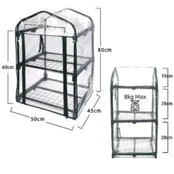 Idooka Pop-Up Plastic Greenhouses -Garden Central Sales Store Silhouette36