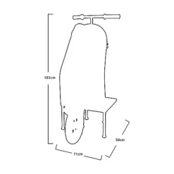 Idooka Small Scooter End Tables Garden Decoration -Garden Central Sales Store Silhouette4