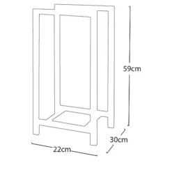 Idooka Wood Basket Log Store Firewood Rack -Garden Central Sales Store Silhouette7