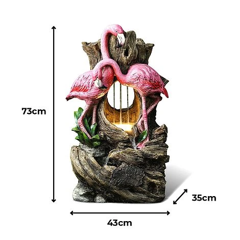 Flamingo LED Garden Water Feature 2 Flamingo LED Garden Water Feature - Image 2
