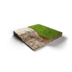 Straightcurve Flex - Garden Edging 75mm Bundle Of 10 Weathering Steel -Garden Central Sales Store Straightcurve Flex Garden Edging 75mm Flexline Installed Cross Section 1