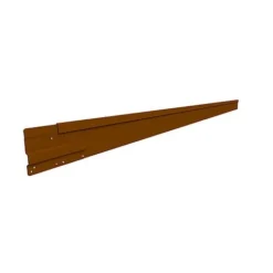 Straightcurve Rigid - Garden Edging 100mm Bundle Of 10 Weathering Steel -Garden Central Sales Store Straightcurve Rigid Garden Edging RL100WS 1