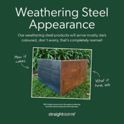 Straightcurve Flex - Garden Edging 75mm Bundle Of 10 Weathering Steel -Garden Central Sales Store Straightcurve TM Delivered Appearance Advice 11