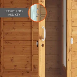 Waltons 7 X 7 Wooden Outdoor Shiplap Tongue And Groove Premier Corner Garden Summerhouse 20 Waltons 7 X 7 Wooden Outdoor Shiplap Tongue And Groove Premier Corner Garden Summerhouse -Garden Central Sales Store Summerhouses Secure Lock and Key Waltons