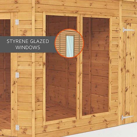 Waltons 7 X 7 Wooden Outdoor Shiplap Tongue And Groove Premier Corner Garden Summerhouse 10 Waltons 7 X 7 Wooden Outdoor Shiplap Tongue And Groove Premier Corner Garden Summerhouse - Image 10