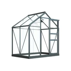 Garden Grow Traditional Greenhouse 6.2 X 4.3 X 6.6ft -Garden Central Sales Store T2 4666Greenhouses Grey 07