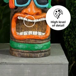 Tiki Garden Solar Ornament Medium 30cm -Garden Central Sales Store Tiki 30 edit2