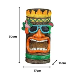 Tiki Garden Solar Ornament Medium 30cm -Garden Central Sales Store Tiki sizes2