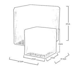 Idooka Black Round Trio Of Plant Pots -Garden Central Sales Store VN8000 PLANT POTS.NATURAL.Silhouette