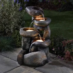 Serenity Tumbling Rocks Water Feature -Garden Central Sales Store WEBG38732