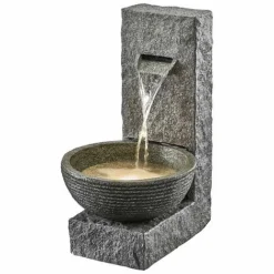Serenity Stone-Effect Cascading Water Bowl Water Feature -Garden Central Sales Store WEBG38801