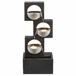 Serenity Modern Granite-Effect Cascading Bowls Water Feature -Garden Central Sales Store WEBG3881