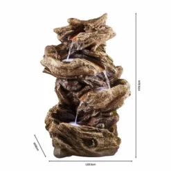 Serenity Four-Tier Wood-Effect Water Feature -Garden Central Sales Store WEBG3942