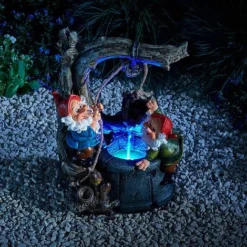 Serenity Gnome Wishing Well Water Feature -Garden Central Sales Store WEBG39522