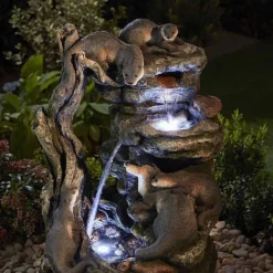 Serenity XL Otter Family Water Feature -Garden Central Sales Store WEBG39561