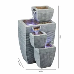 Serenity Table-Top Oblong Stone-Effect Water Feature -Garden Central Sales Store WEBG39621