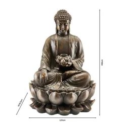 Serenity Sitting Buddha Water Feature -Garden Central Sales Store WEBG39634