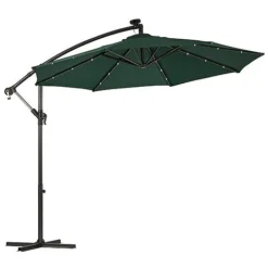 Solar LED Cantilever Parasol -Garden Central Sales Store g0588 14