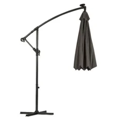 Solar LED Cantilever Parasol -Garden Central Sales Store g0588 4