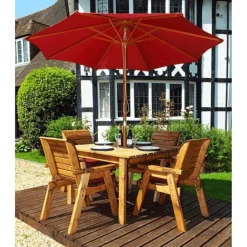 4 Seater Square Table Set