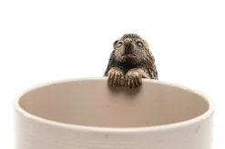 Antique Bronze Coloured Hedgehog Pot Buddy - Pot Hanger -Garden Central Sales Store j220118 0127